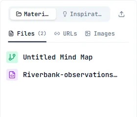 Manage project files, web links, and images