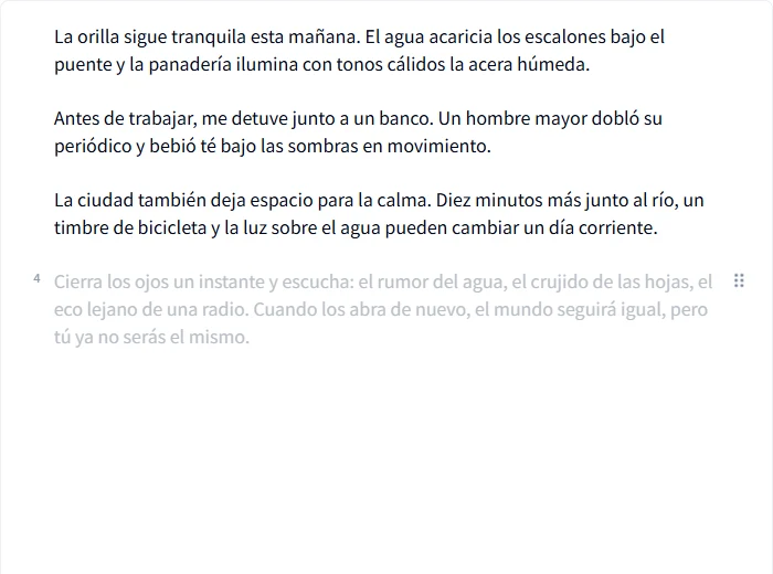 Revisar una sugerencia de Tab antes de aceptarla