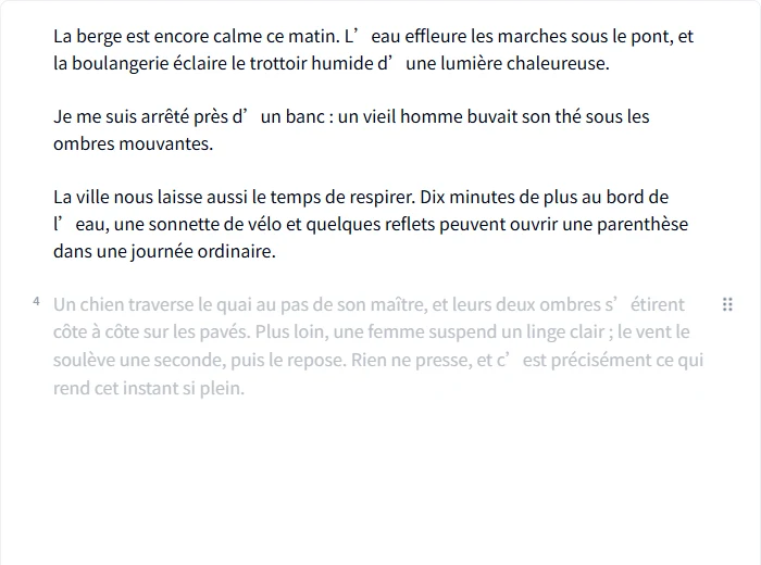 Examiner une suggestion Tab avant de la valider